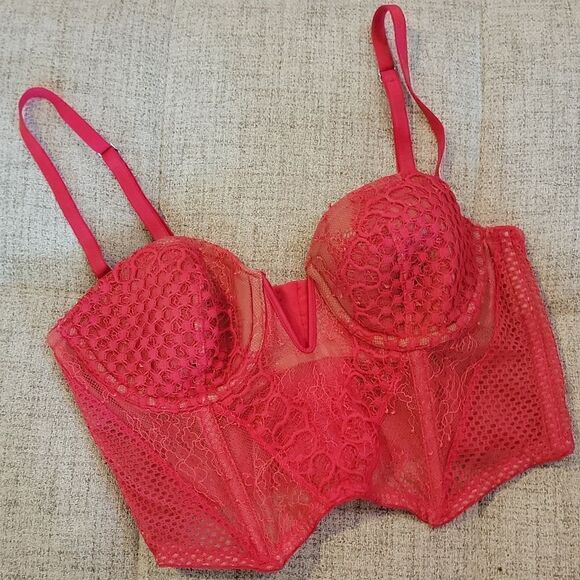 Victoria Secret mesh net bustier top - Picture 1 of 11